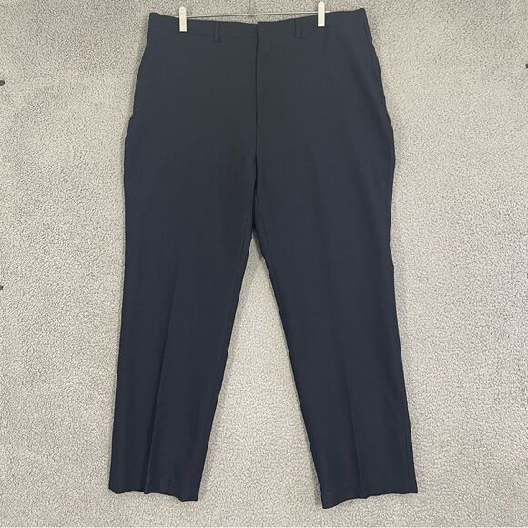 Puritan‎ Pants Men 40x31 Navy Flat Front Dress Slacks - Picture 1 of 11